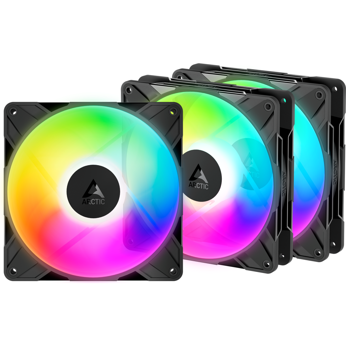 Вентилятор для корпуса Arctic P14 Pro Reverse A-RGB Black (3 шт.) - ACFAN00327A