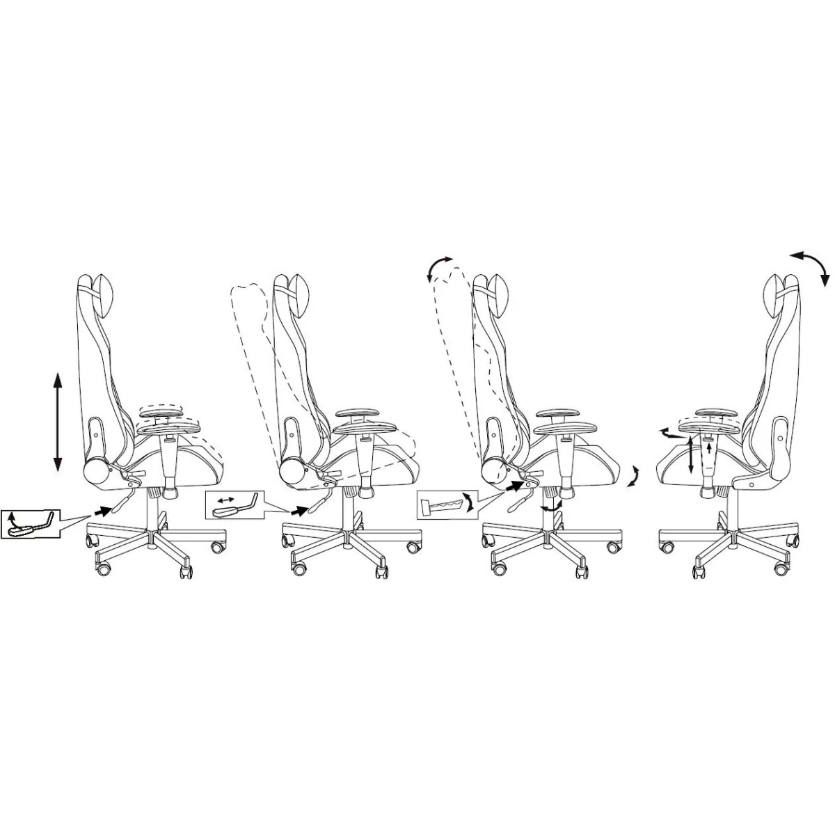 Игровое кресло Бюрократ Knight Neon Silver - KNIGHT NEON SILVER - фото 13