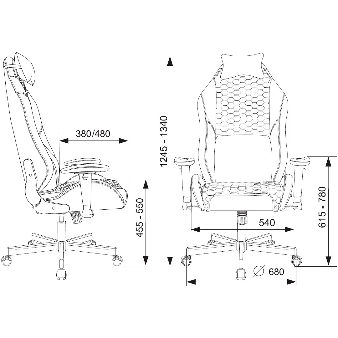 Игровое кресло Бюрократ Knight Neon Silver - KNIGHT NEON SILVER - фото 14