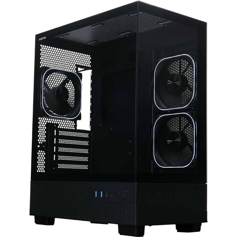 Корпус XASTRA Q400M 3ARGB-FG-C6-UC Black - Q400M-3FG12A-C6-UC - фото 2