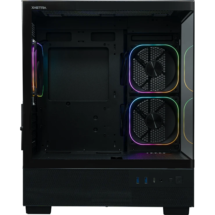 Корпус XASTRA Q400M 3ARGB-FG-C6-UC Black - Q400M-3FG12A-C6-UC - фото 5