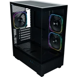 Корпус XASTRA Q400M 3ARGB-FG-C6-UC Black (Q400M-3FG12A-C6-UC)