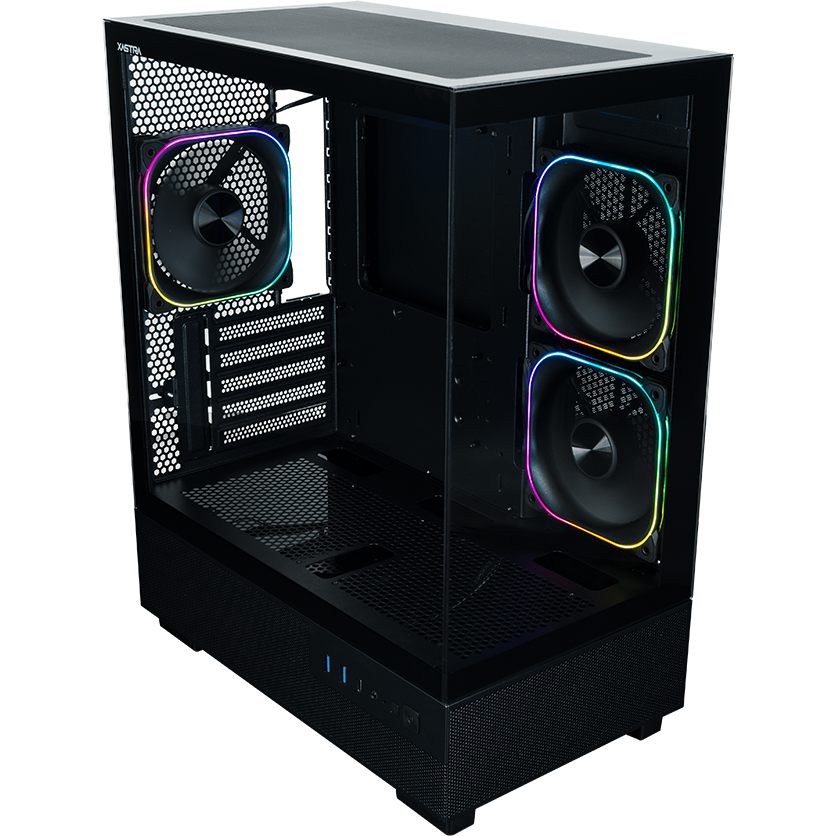 Корпус XASTRA Q400M 3ARGB-FG-C6-UC Black - Q400M-3FG12A-C6-UC - фото 6