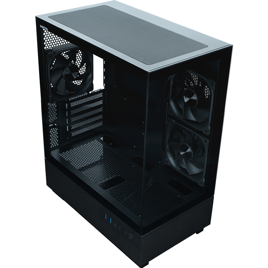 Корпус XASTRA Q400M 3ARGB-FG-C6-UC Black - Q400M-3FG12A-C6-UC - фото 7