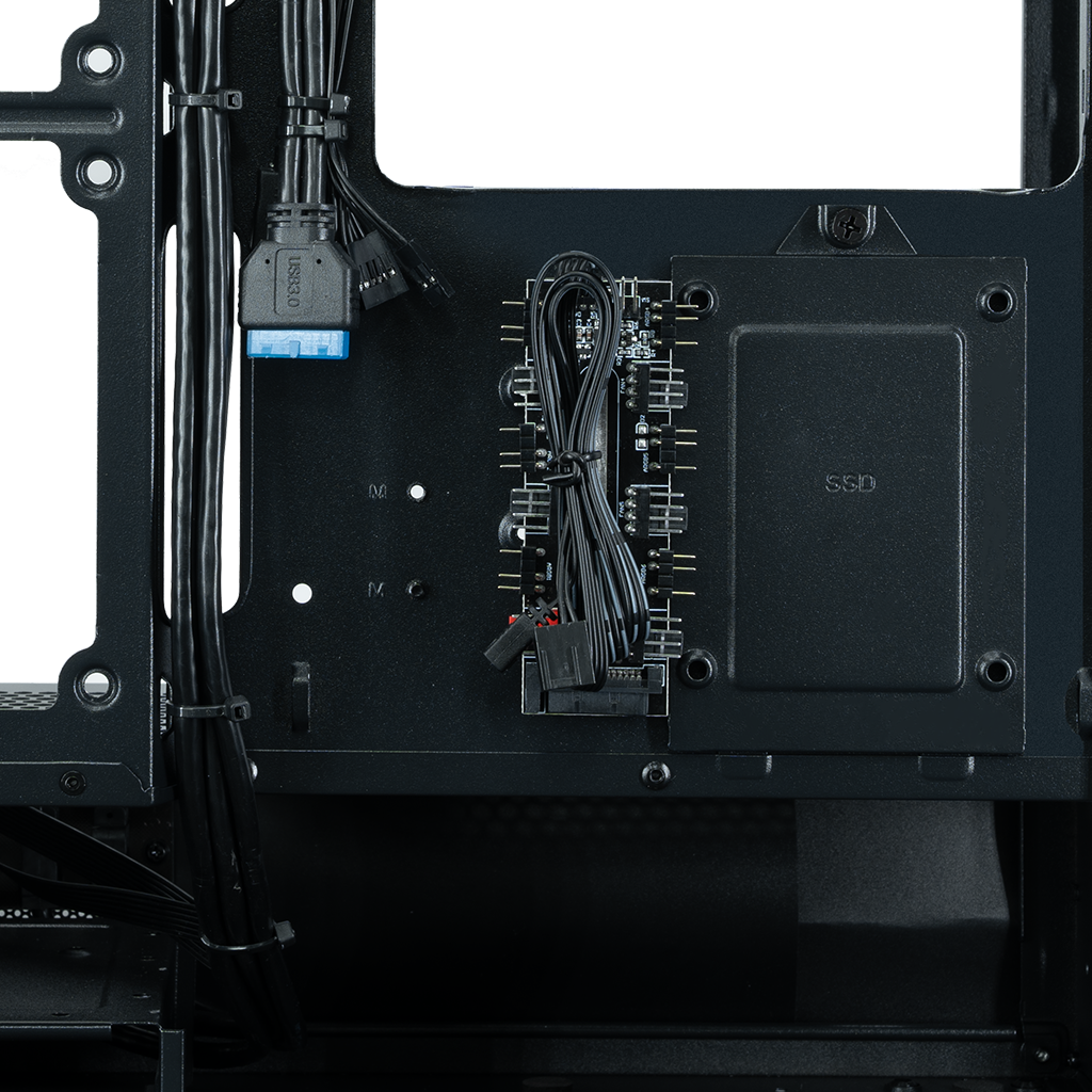 Корпус XASTRA Q400M 3ARGB-FG-C6-UC Black - Q400M-3FG12A-C6-UC - фото 12