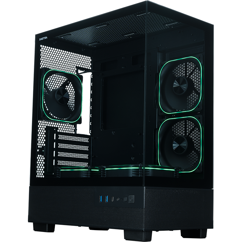 Корпус XASTRA Q400M 5ARGB-FG-C6-UC Black - Q400M-5FG12A-C6-UC - фото 3