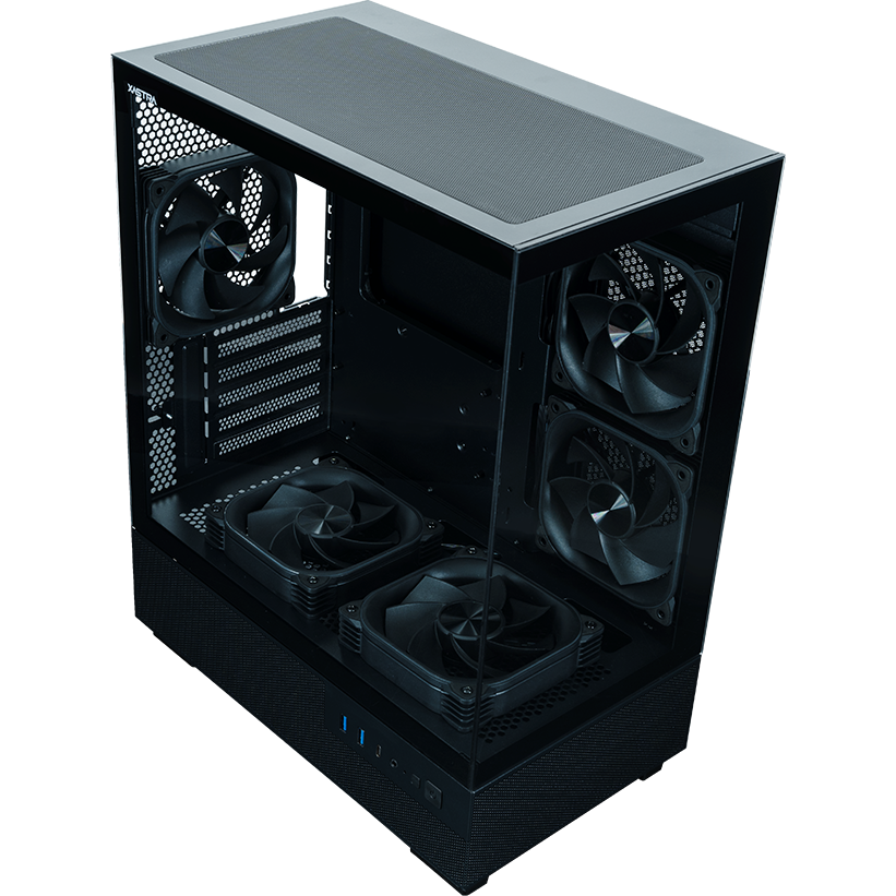 Корпус XASTRA Q400M 5ARGB-FG-C6-UC Black - Q400M-5FG12A-C6-UC - фото 8