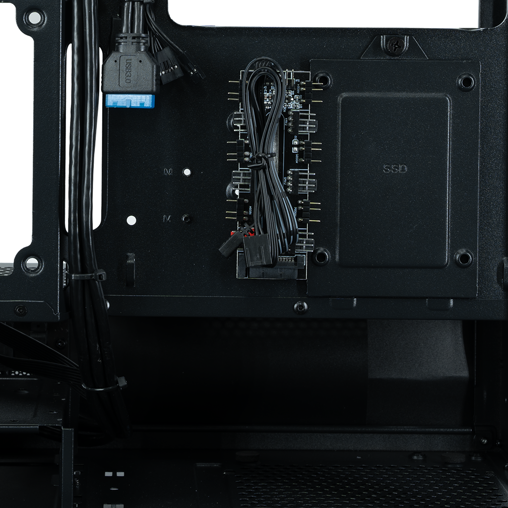 Корпус XASTRA Q400M 5ARGB-FG-C6-UC Black - Q400M-5FG12A-C6-UC - фото 12