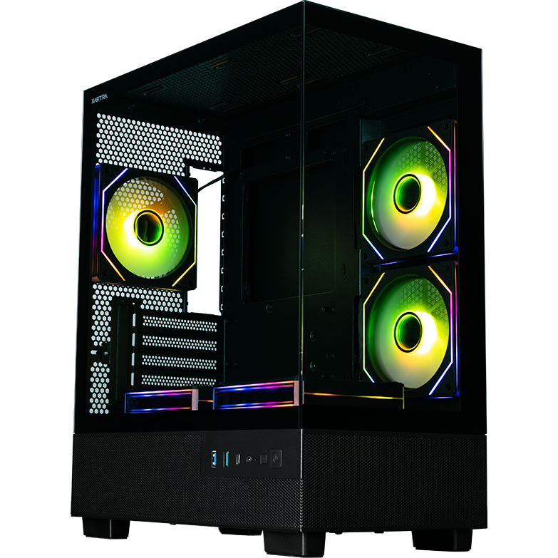 Корпус XASTRA Q400M 5ARGB-C6-UC Black - Q400M-5FM12A-C6-UC - фото 2