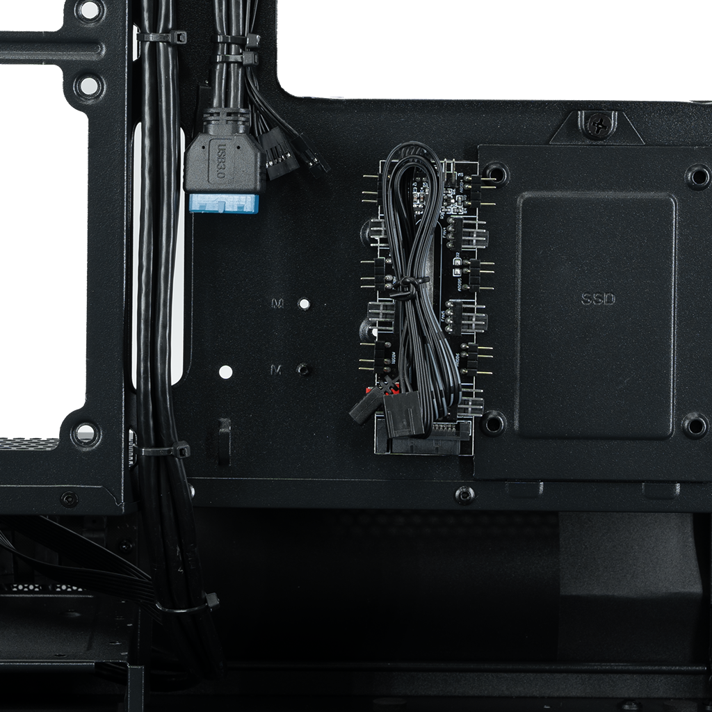 Корпус XASTRA Q400M 5ARGB-C6-UC Black - Q400M-5FM12A-C6-UC - фото 9