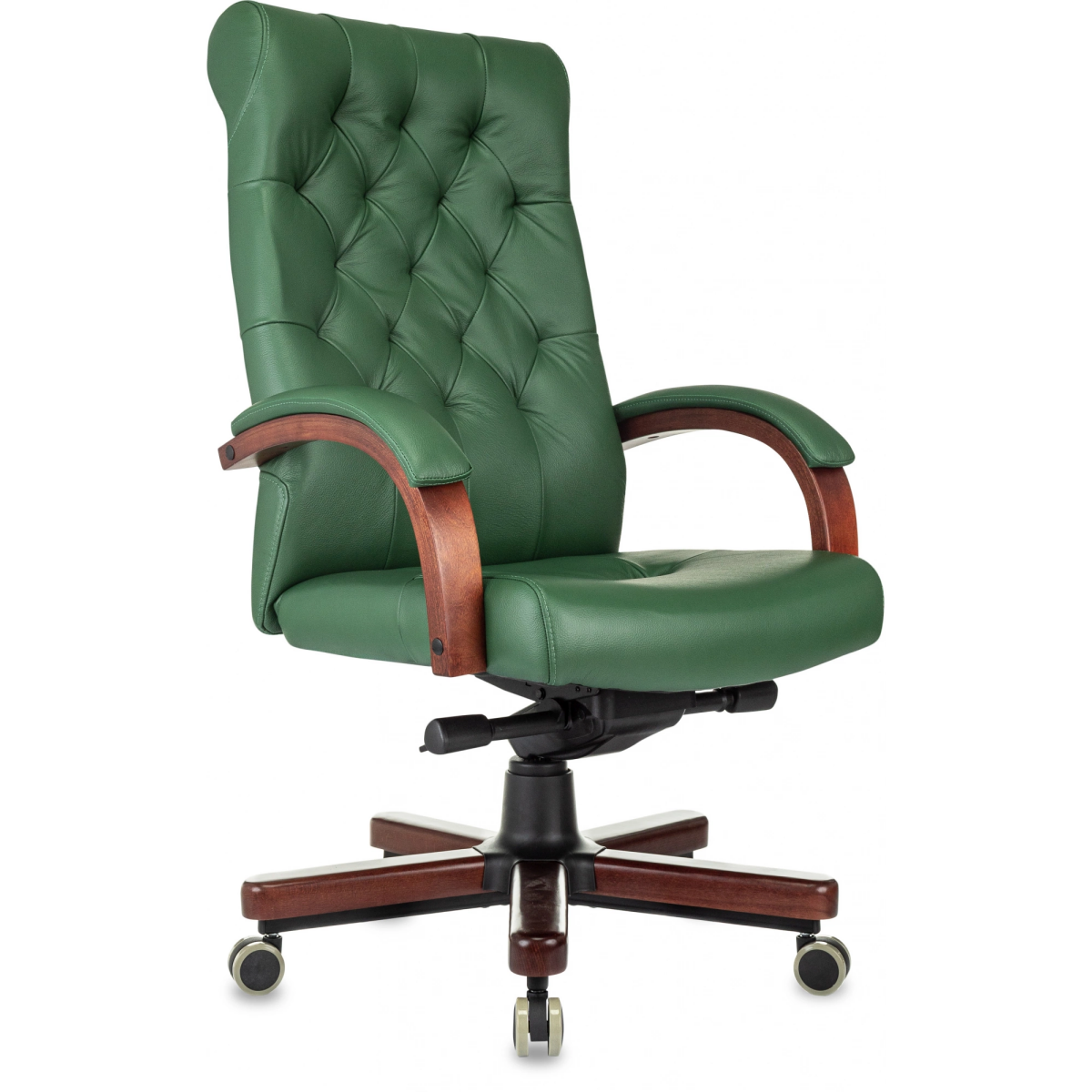 Офисное кресло Бюрократ T-9928WALNUT Green - T-9928WALNUT/GREEN