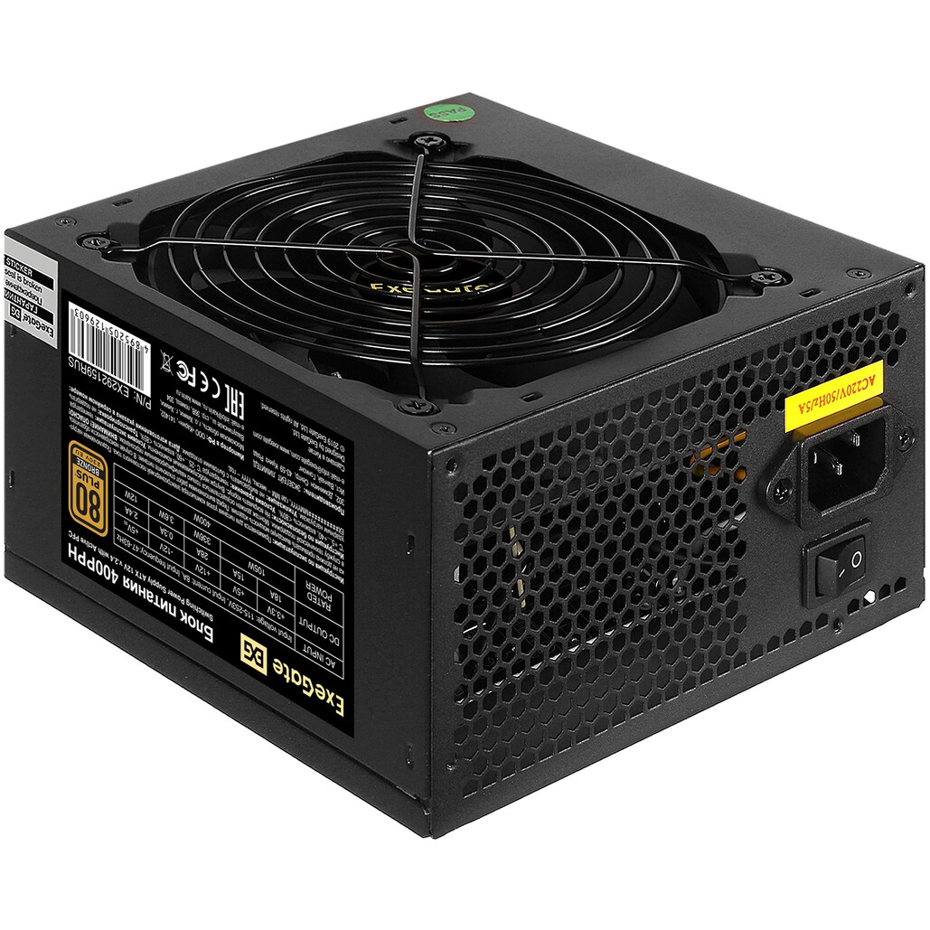 Блок питания 400W ExeGate 400PPH (EX292159RUS-S) OEM