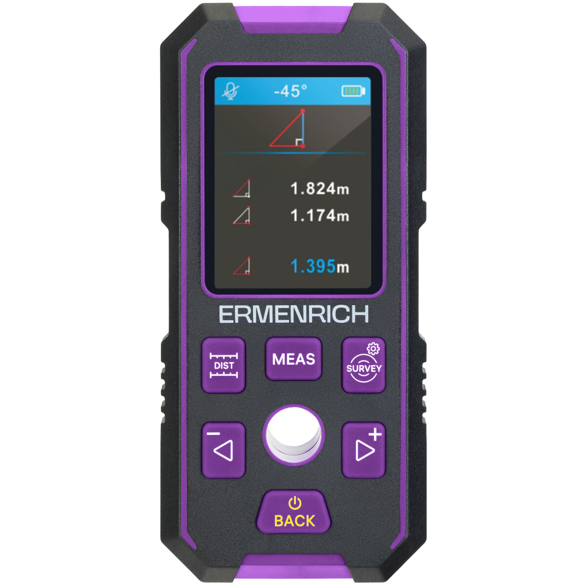 Детектор проводки ERMENRICH Ping SM90 Violet - 83842