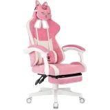 Игровое кресло Бюрократ Knight Kitty/F Pink/White (KNIGHT KITTY/F W PNK)