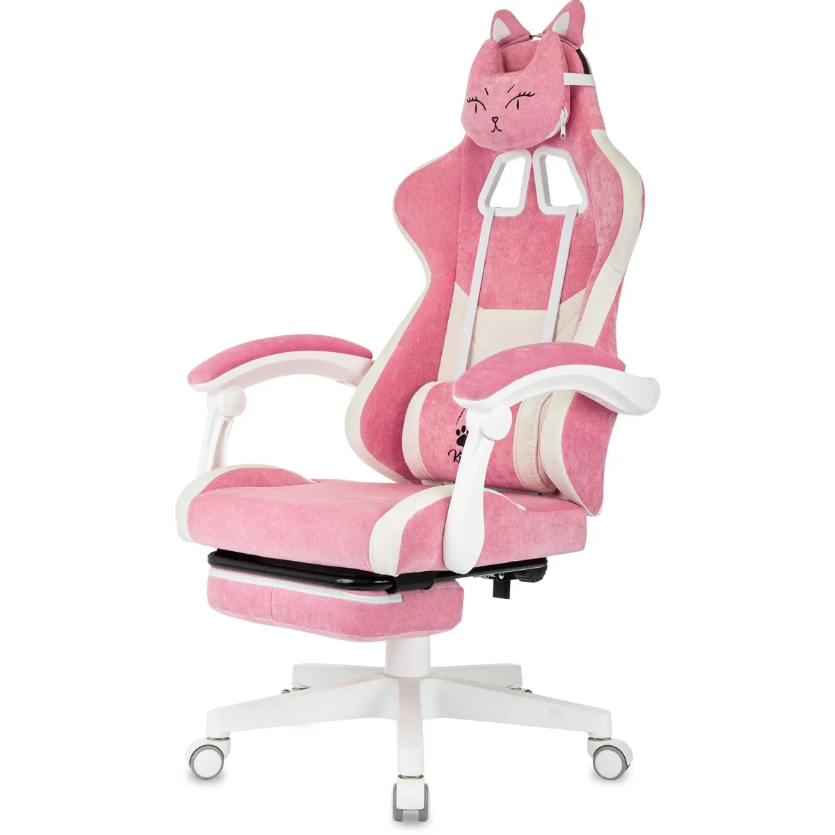 Игровое кресло Бюрократ Knight Kitty/F Pink/White - KNIGHT KITTY/F W PNK - фото 6