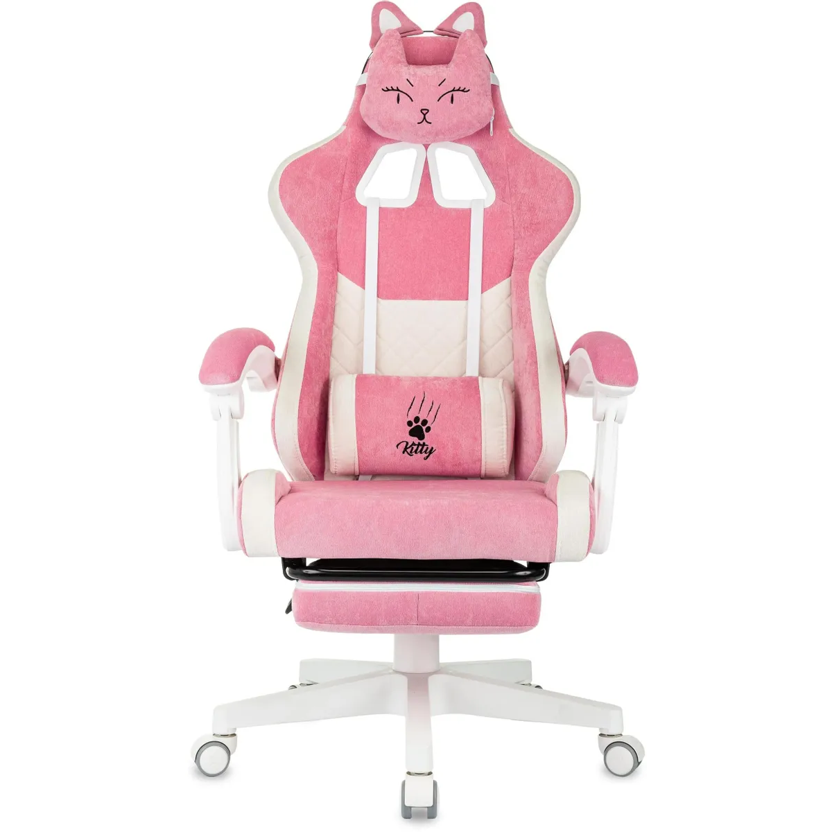 Игровое кресло Бюрократ Knight Kitty/F Pink/White - KNIGHT KITTY/F W PNK - фото 7