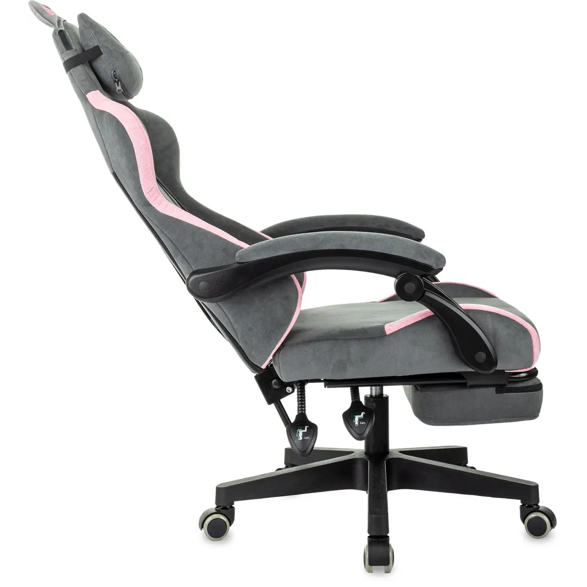 Игровое кресло Бюрократ Knight Kitty/F Grey/Pink - KNIGHT KITTY/F GREY - фото 3