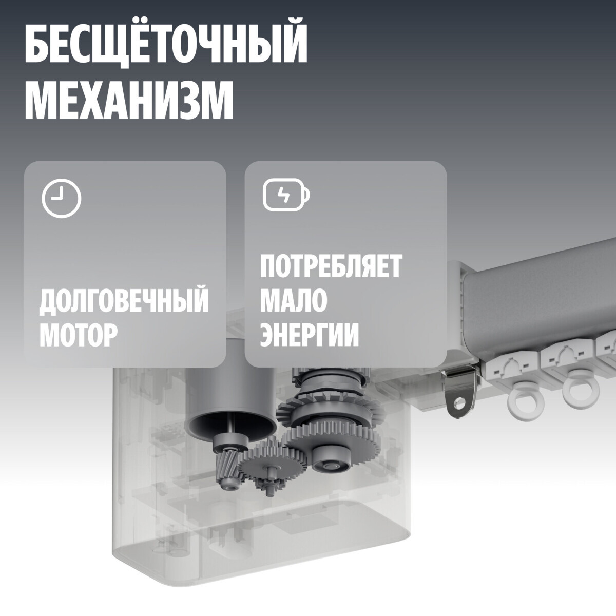 Умный карниз + мотор Яндекс YNDX-00591 - фото 12