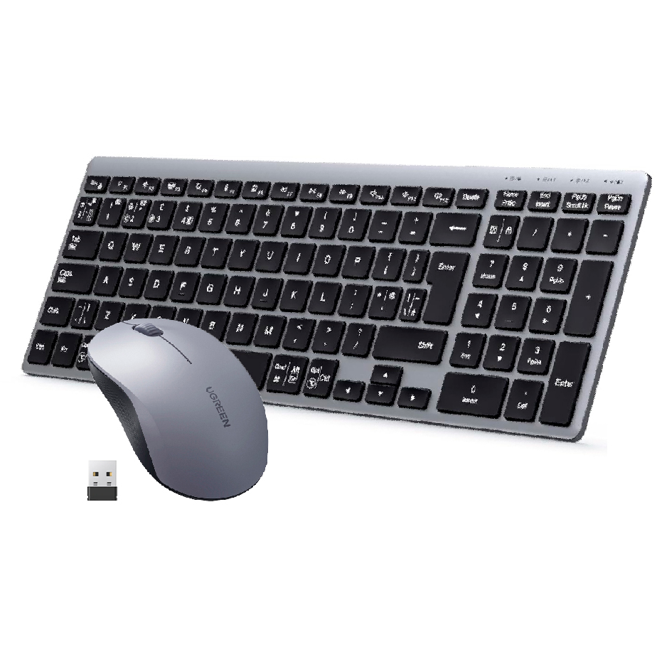 Клавиатура + мышь UGREEN MK552 Black - 85513