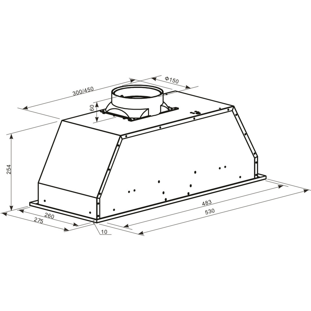 Вытяжка Oasis UNC-50B (FR) - фото 8