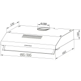 Вытяжка Oasis UP-50C (F)