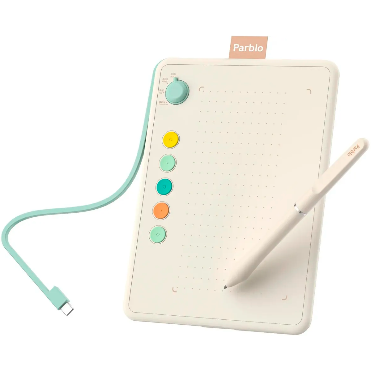 Графический планшет Parblo Ninos Q Beige