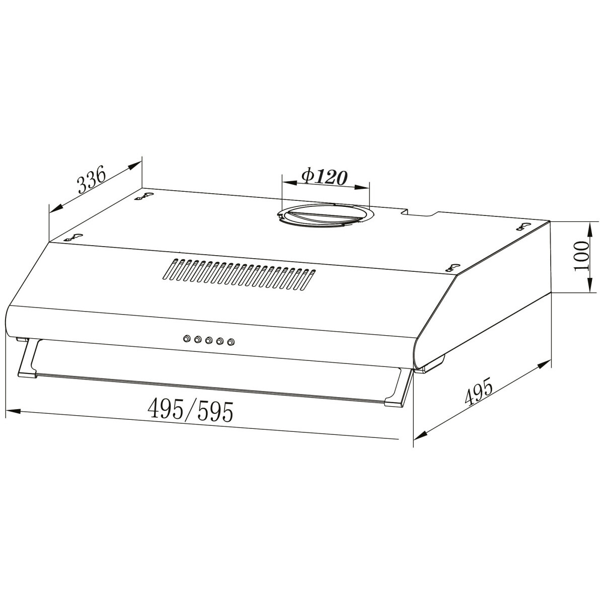 Вытяжка Oasis UP-50W (F) - фото 8