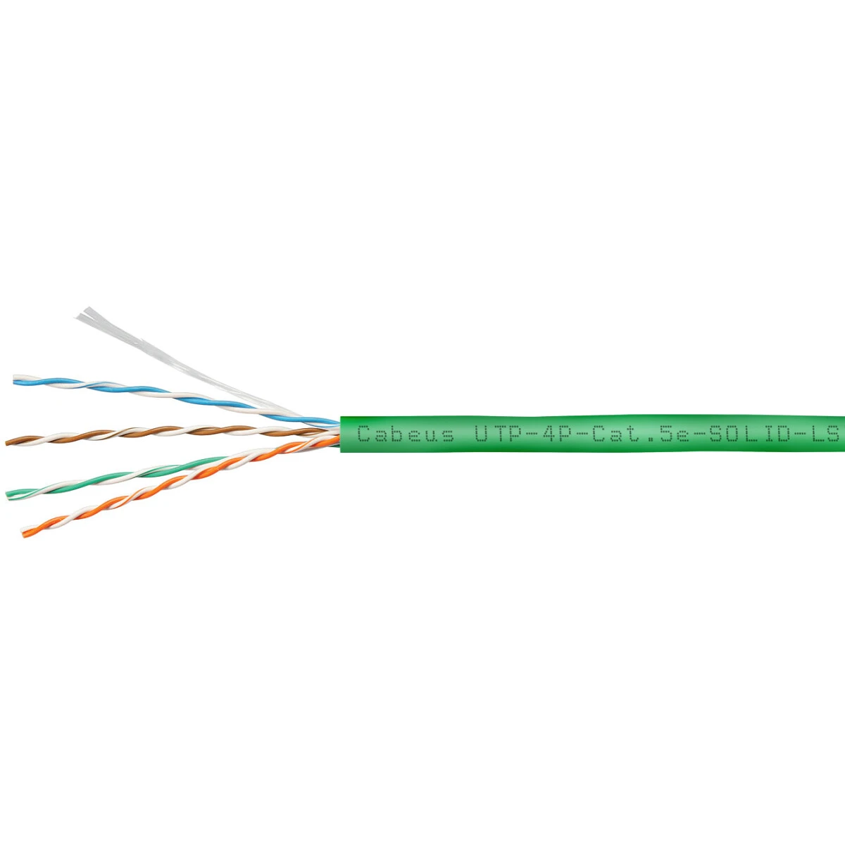 Бухта Cabeus UTP-4P-Cat.5e-SOLID-LSZH-GN-50, 50м