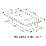 Газовая варочная панель MEFERI MGH302 Glass Light