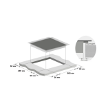 Газовая варочная панель MEFERI MGH604WH GLASS COMFORT