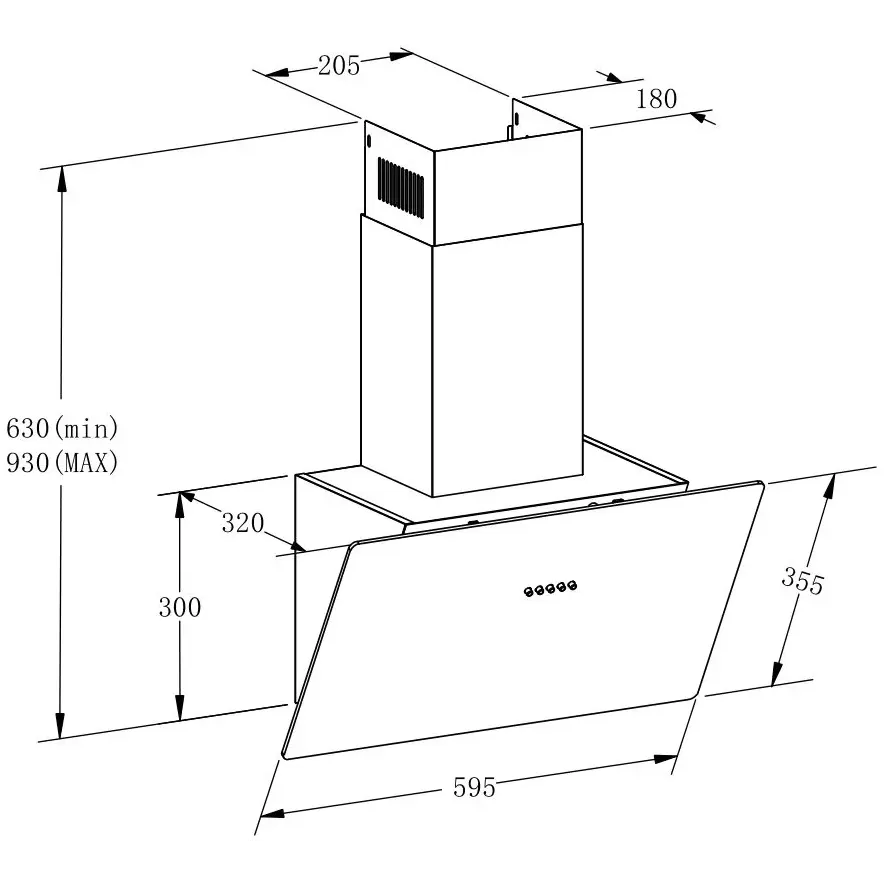 Вытяжка MEFERI AIRBOX60WH LIGHT - фото 14