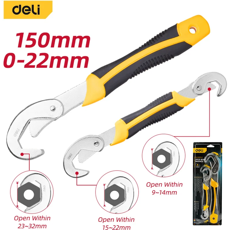 Самозажимной ключ Deli DL932-2 - фото 6