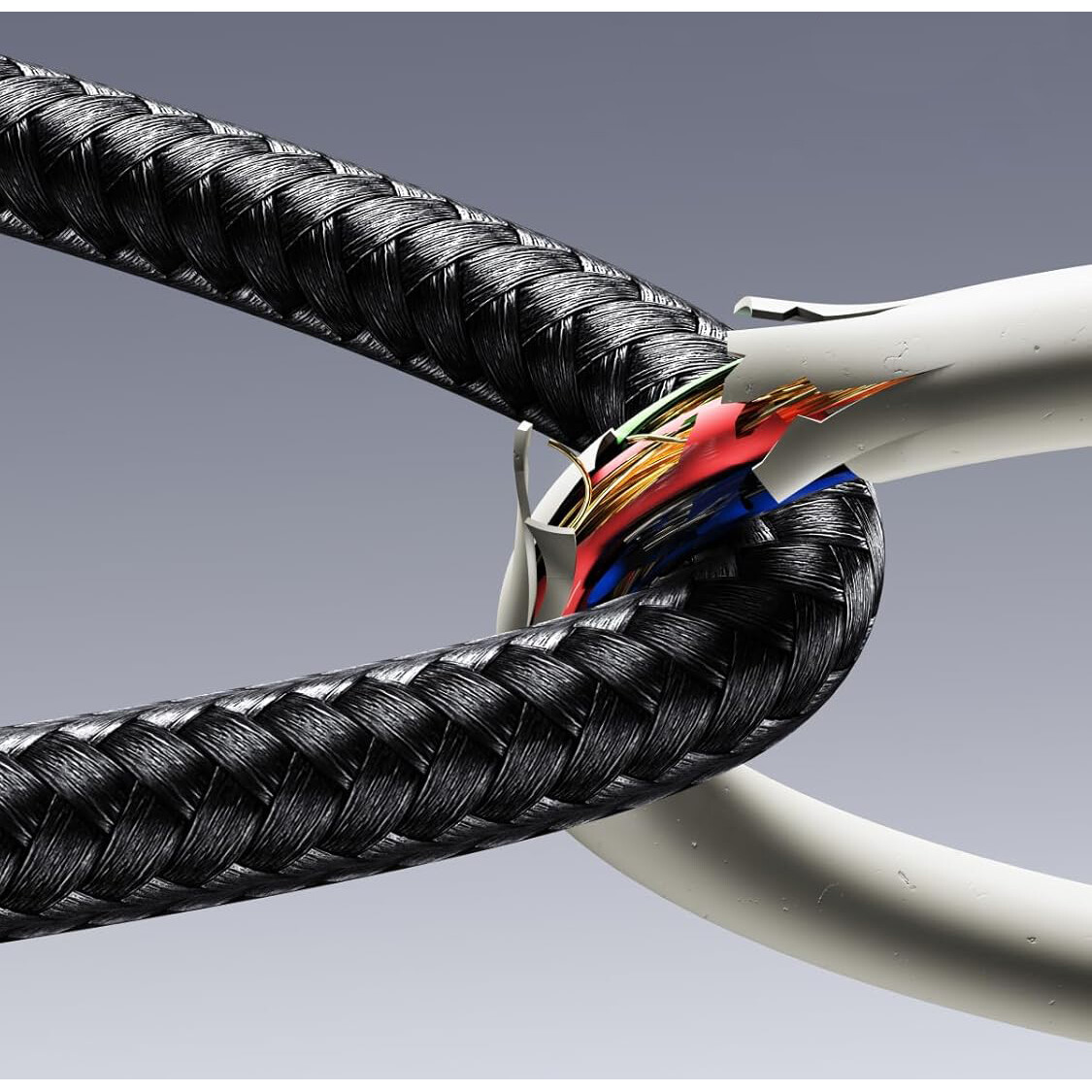 Кабель USB Type-C - USB Type-C, 3м, UGREEN L530 Space Gray - 65868 - фото 2