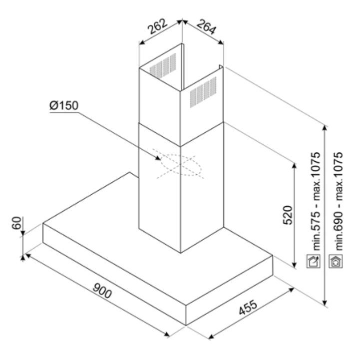 Вытяжка Smeg KBT9L4VN - фото 6