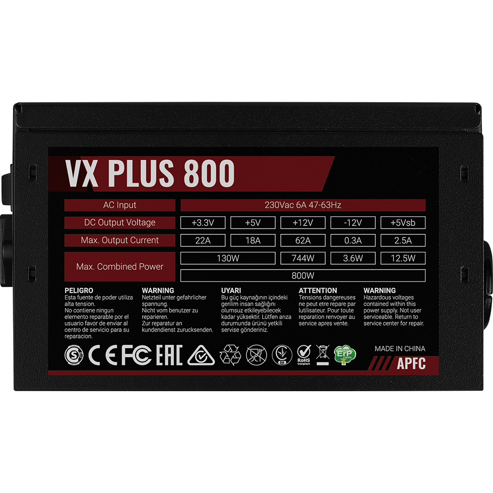 Блок питания 800W Formula VX-800 PLUS - фото 5