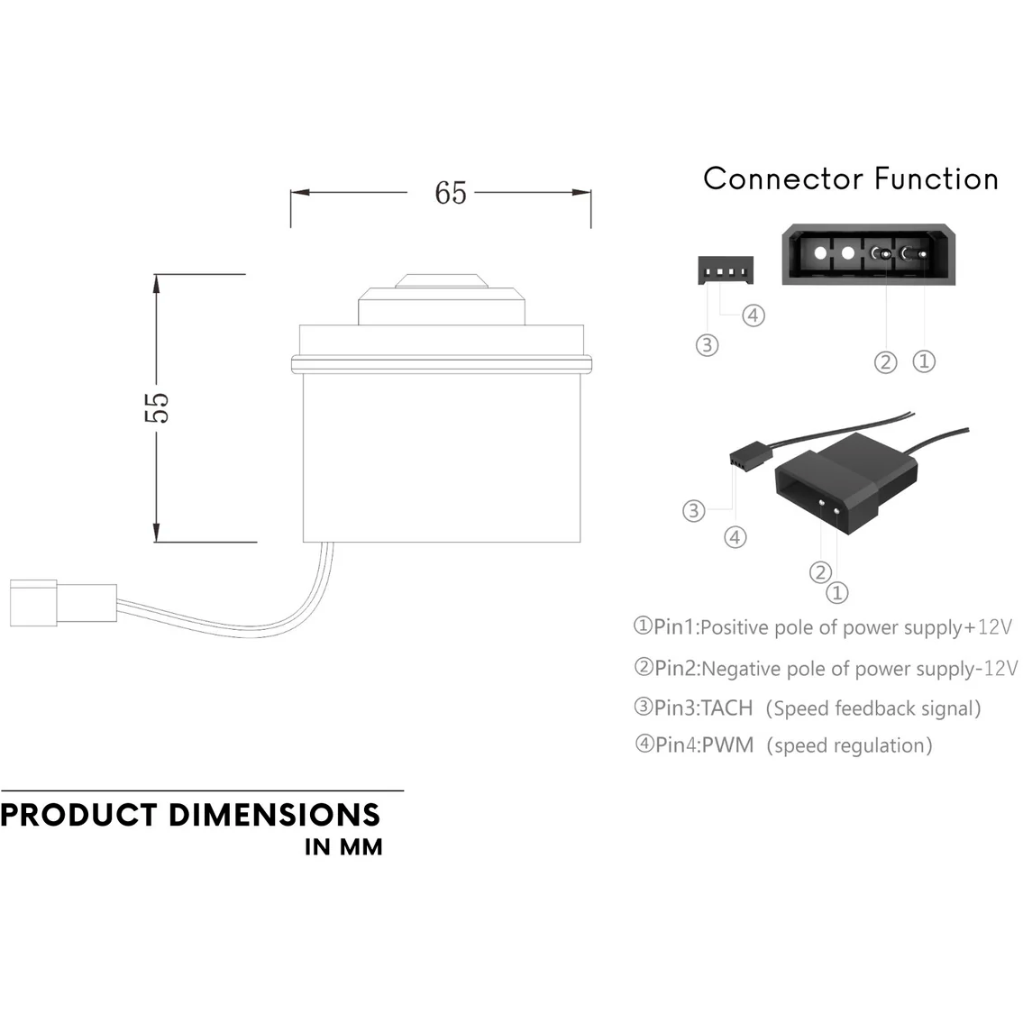 Помпа для СЖО Bykski CP-D5PB-V2 (B4-0219) - фото 4