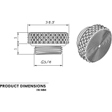Клапан давления для СЖО Bykski B-EXV-X-V3 Black (C10-0694)