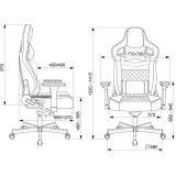 Игровое кресло Бюрократ Knight Hunter Grey (KNIGHT HUNTER ALFA44)