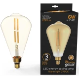 Филаментная лампочка Gauss 157802118 (6 Вт, E27)