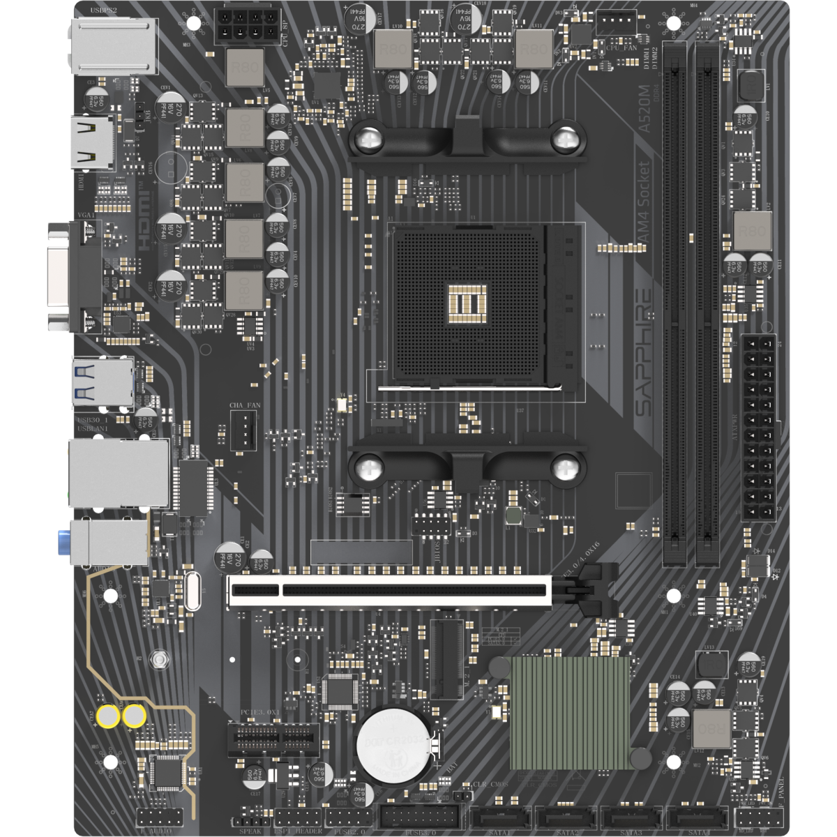 Материнская плата Sapphire A520M-E