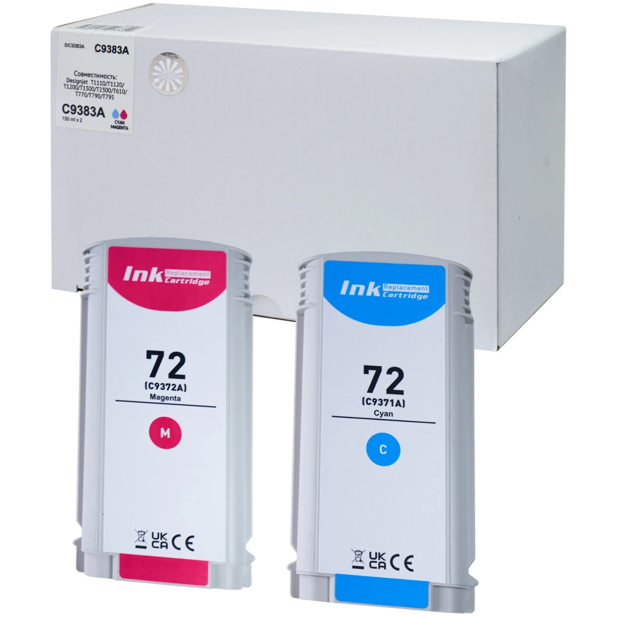 Картридж Sakura SIC9383A Magenta/Cyan