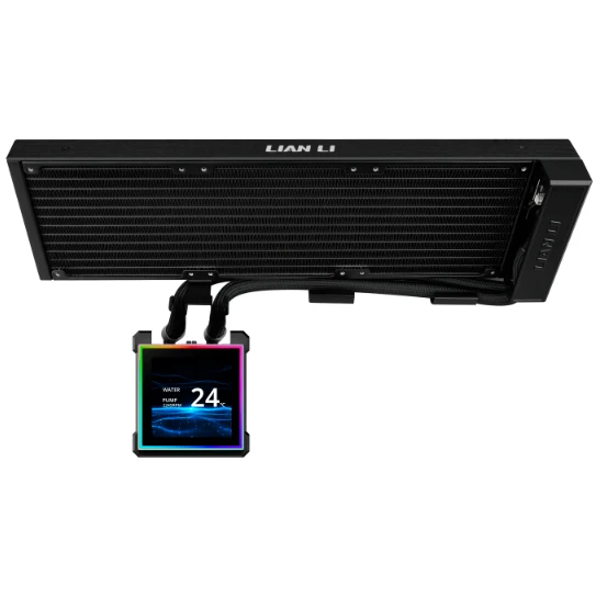 Система жидкостного охлаждения Lian Li HydroShift II LCD-S 360N Black - G89.GHS2LCDS36NB.R0 - фото 4