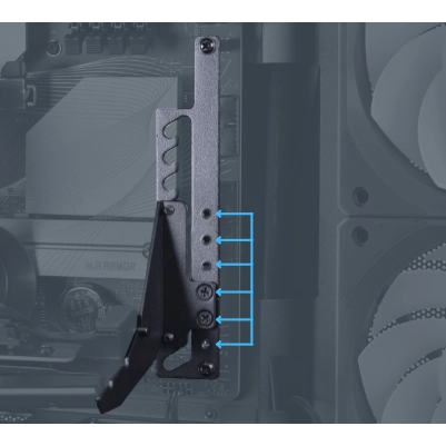 Кронштейн для видеокарты Lian Li VG4v4 Black - G89.VG4-5-V4X.R0 - фото 6