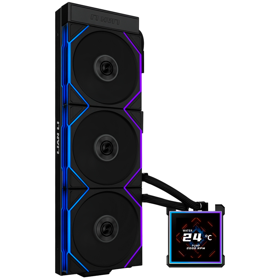 Система жидкостного охлаждения Lian Li HydroShift II LCD-S 360TL Black - G89.GHS2LCDS36TB.R0 - фото 3