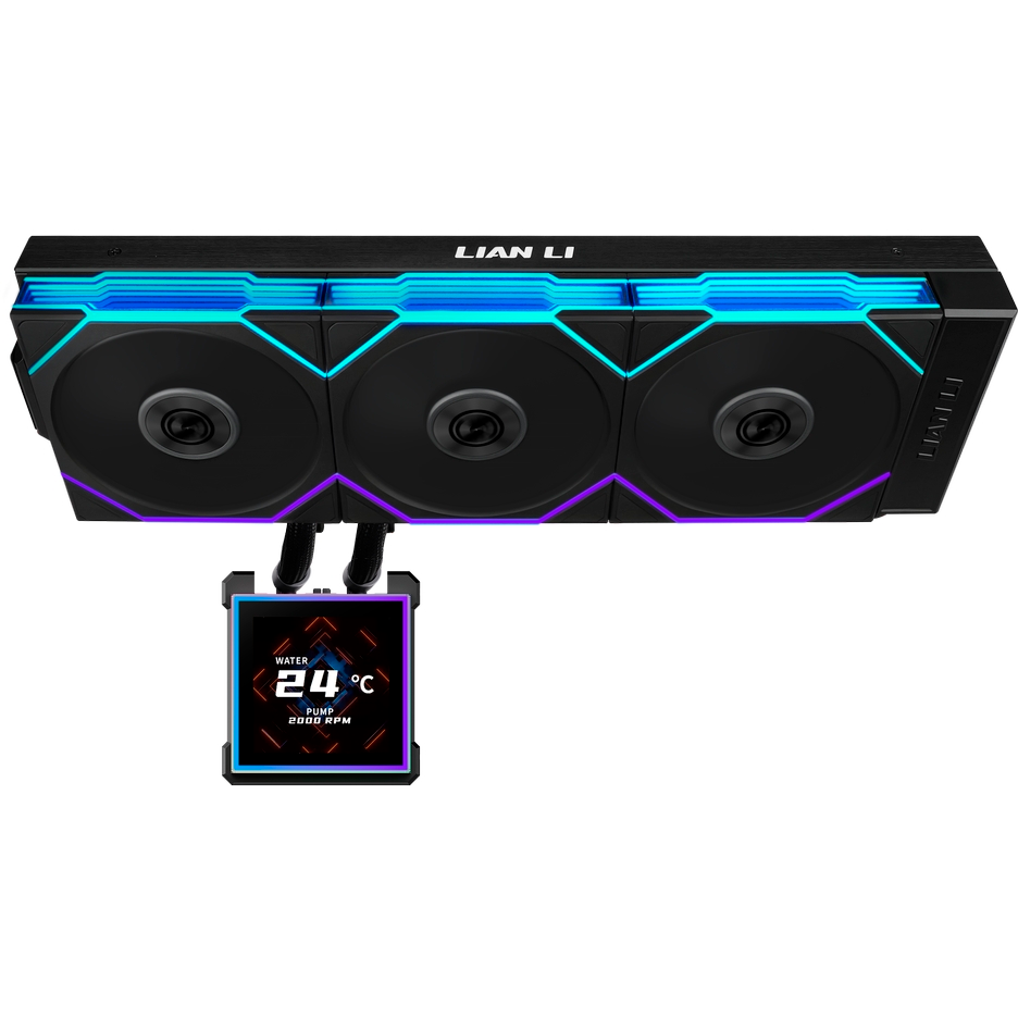 Система жидкостного охлаждения Lian Li HydroShift II LCD-S 360TL Black - G89.GHS2LCDS36TB.R0 - фото 4