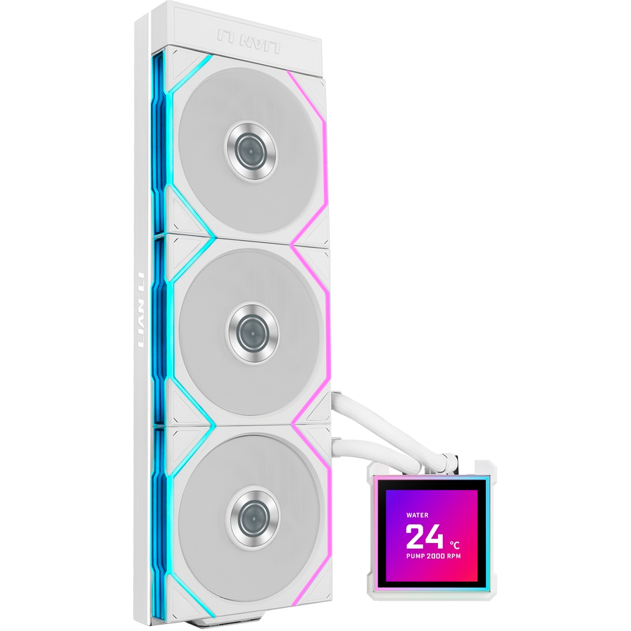 Система жидкостного охлаждения Lian Li HydroShift II LCD-S 360TL White - G89.GHS2LCDS36TW.R0 - фото 3