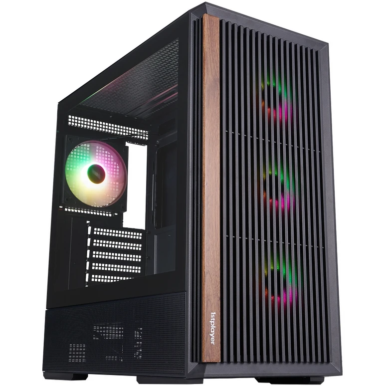 Корпус 1STPLAYER WD7 ARGB Black - WD7-BK-4FA7-2FA7R