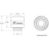 Фитинг для СЖО Bykski B-FT3-TN-V2 Silver (C10-0226)