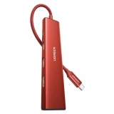 Док-станция UGREEN 5-in-1 USB-C Multifunctional Dock Red (CM478) (75325)