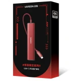 Док-станция UGREEN 5-in-1 USB-C Multifunctional Dock Red (CM478) (75325)